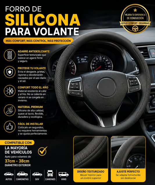 FORRO PARA VOLANTE DE SILICONA